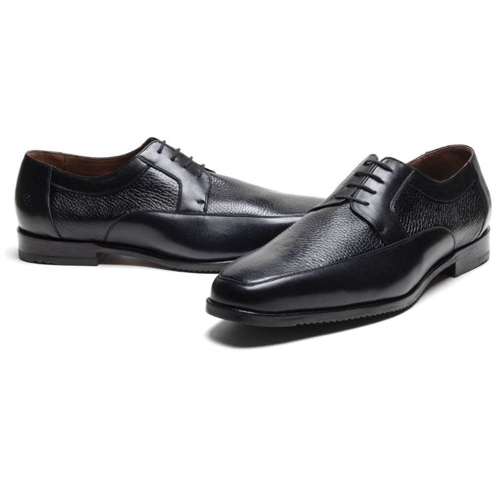 Zapato Choclo en Piel Negra para Hombre Duque Di Galliano