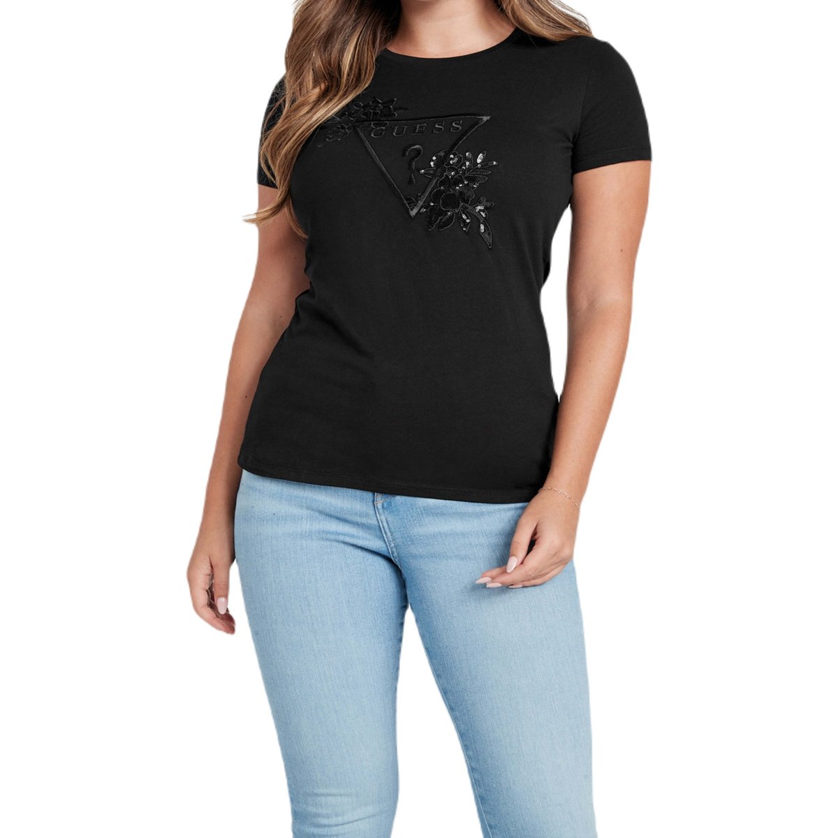 Playera con Aplicación para Mujer Juniors Guess Factory