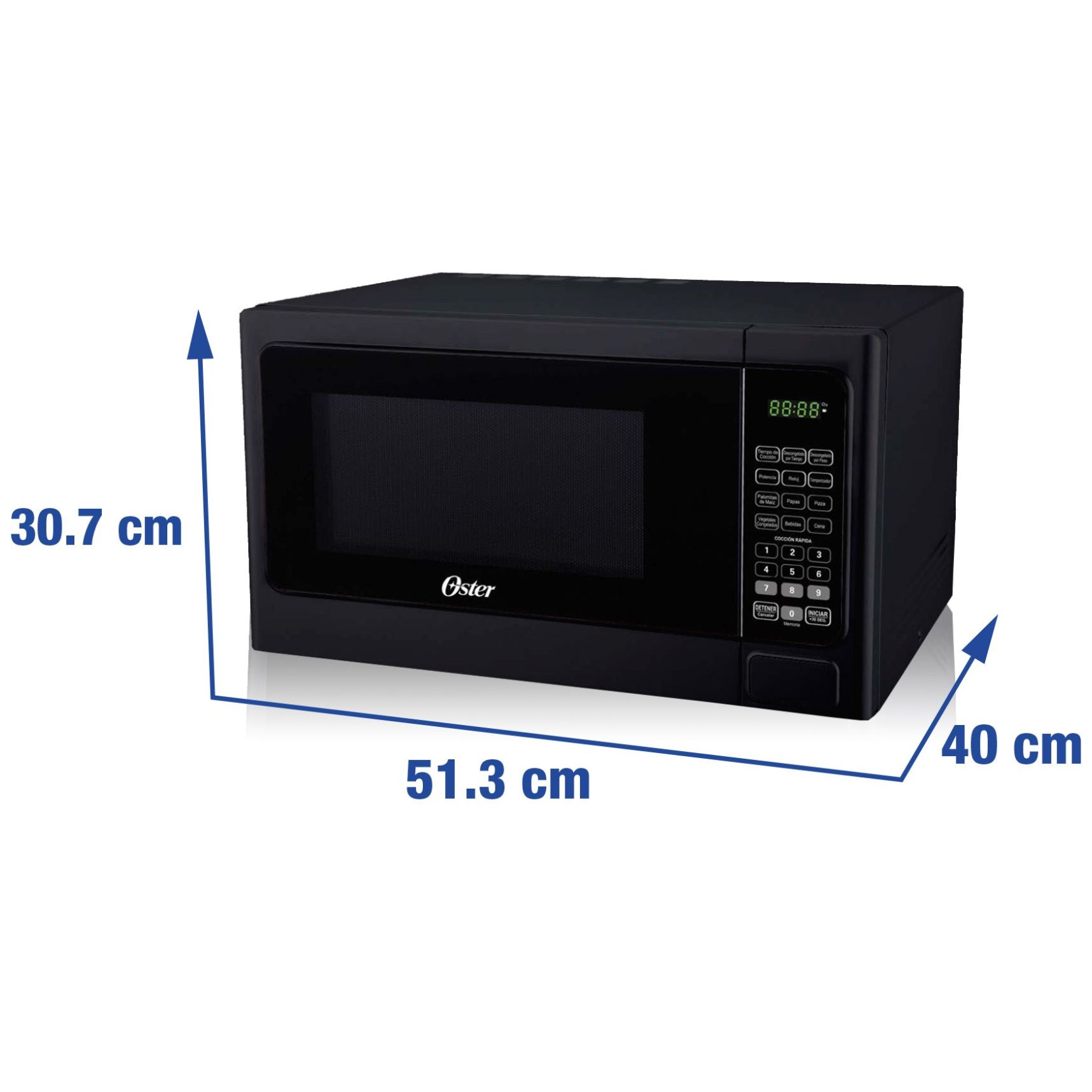 Microondas 1.1 Pies Negro Oster