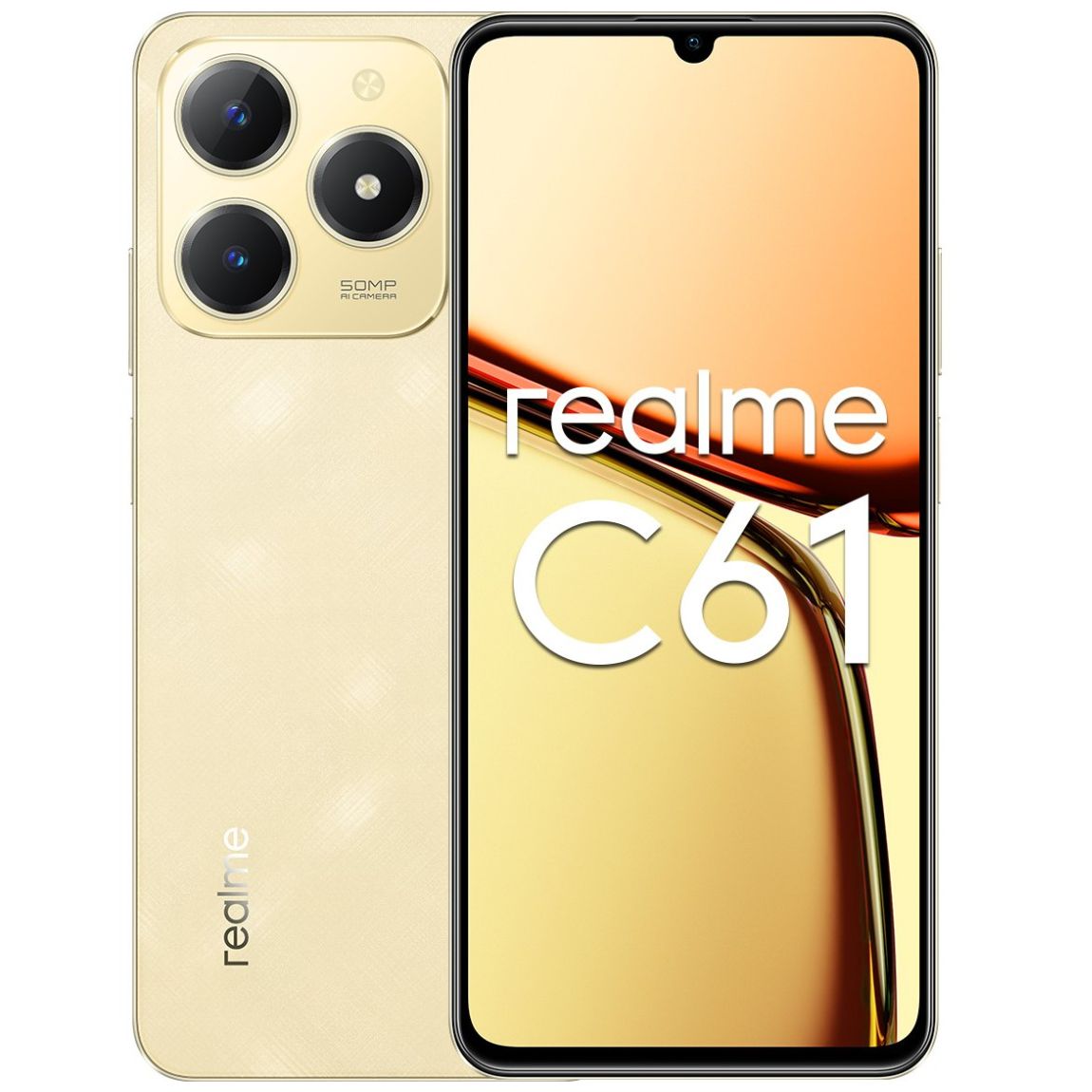 Celular Realme C61 256Gb Color Dorado R9 (Telcel)