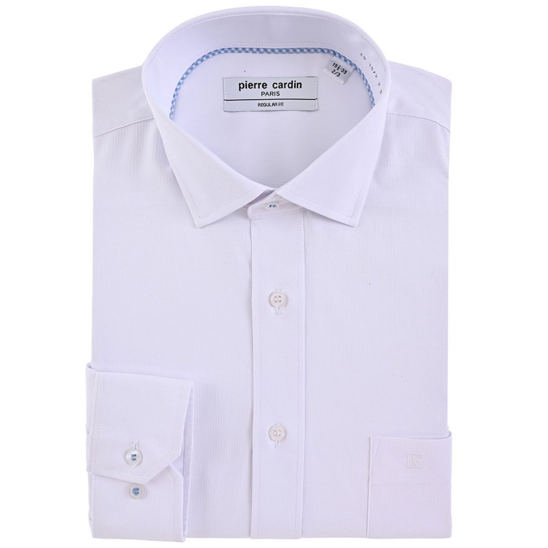 Camisa de Vestir Regular Fit Diseño Liso para Hombre Pierre Cardin