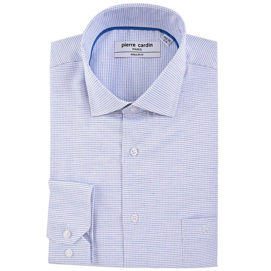 Camisa de Vestir Regular Diseño Mini Cuadros para Hombre Pierre Cardin