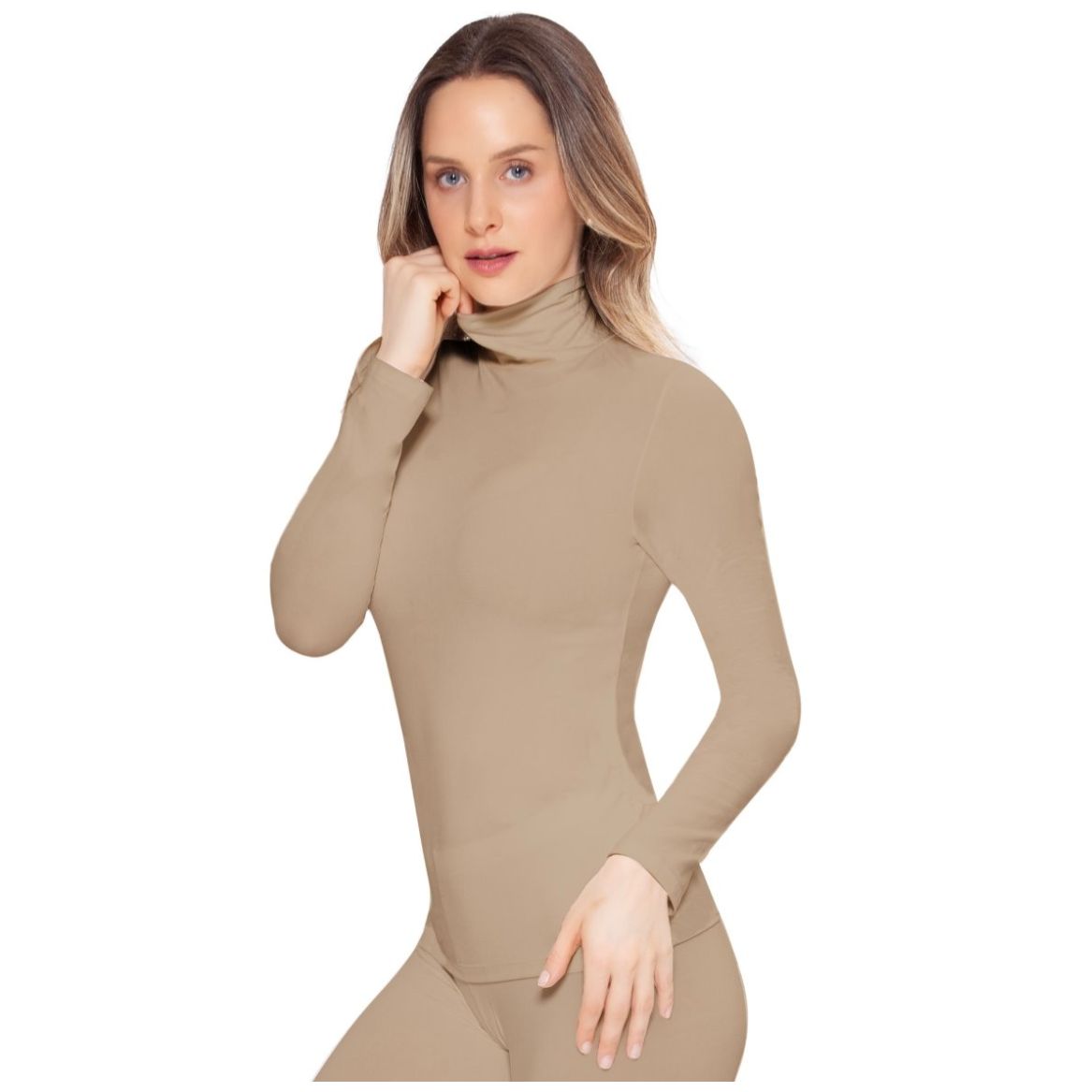 Playera Térmica con Manga Larga para Mujer Body Control