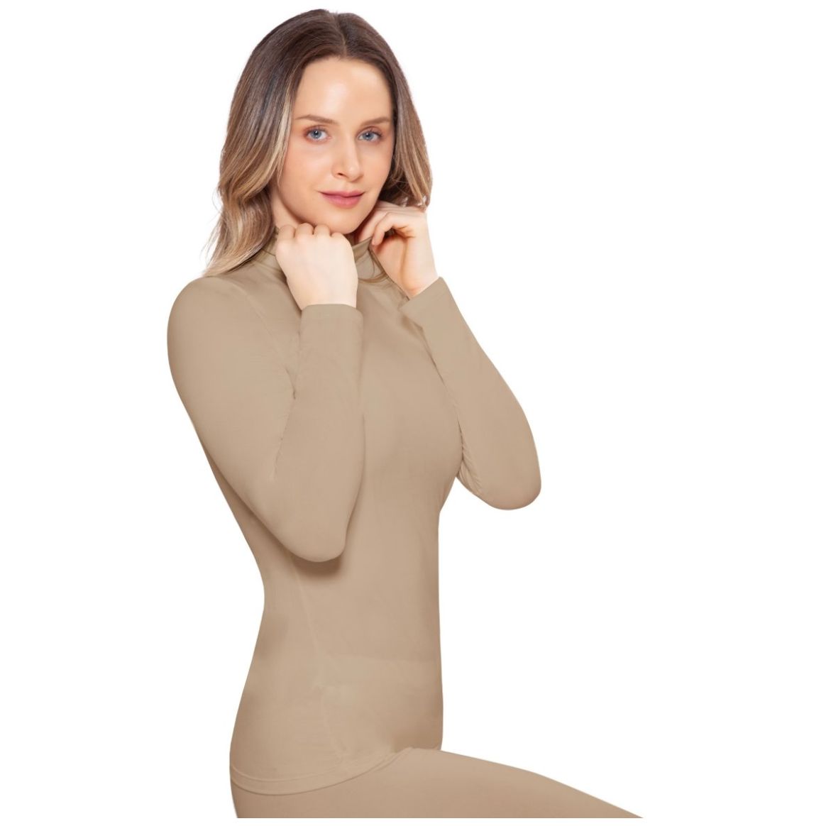 Playera Térmica con Manga Larga para Mujer Body Control