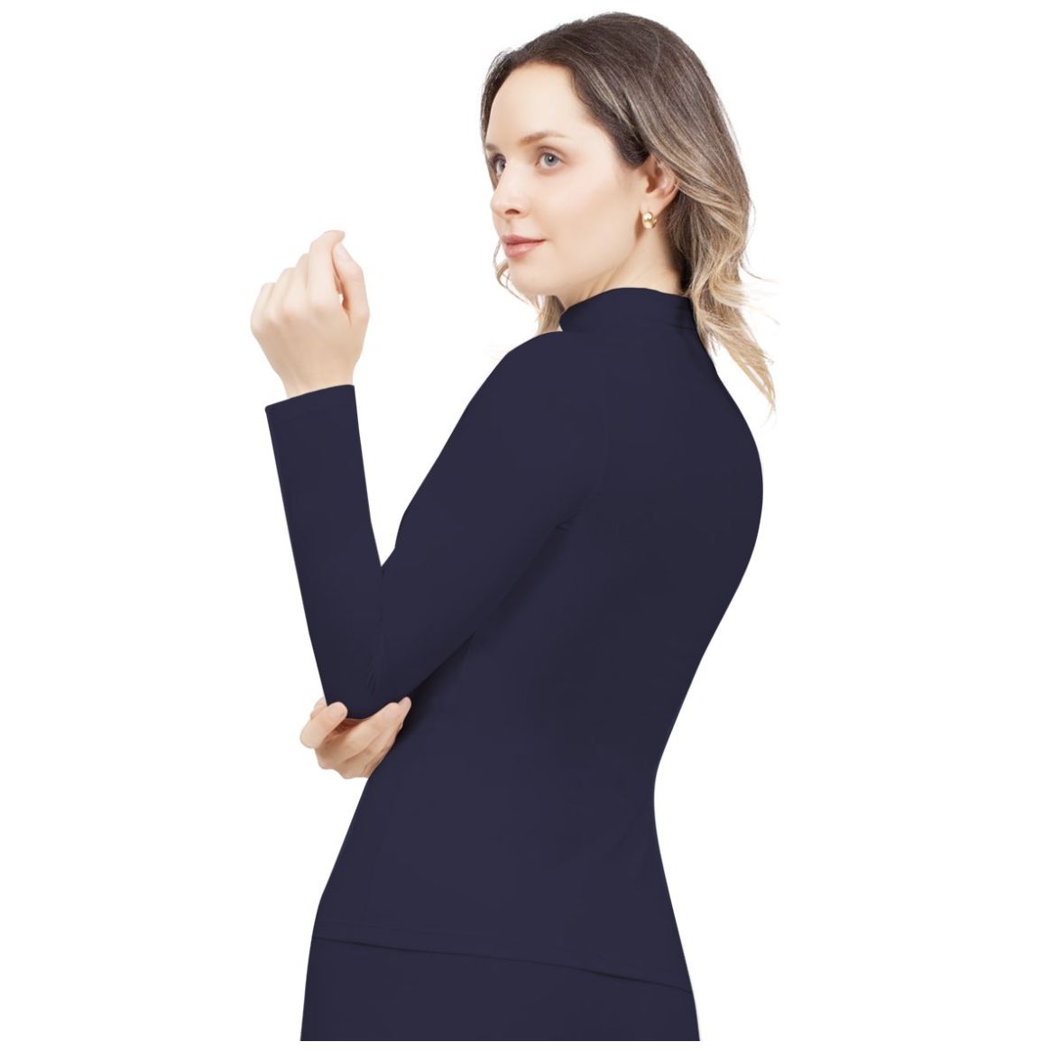 Playera Térmica con Manga Larga para Mujer Body Control