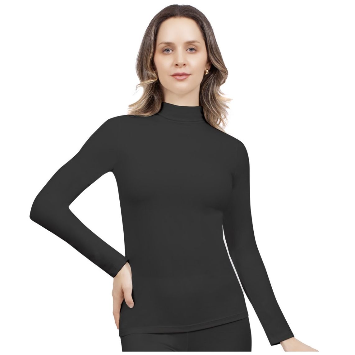 Playera Térmica con Manga Larga para Mujer Body Control