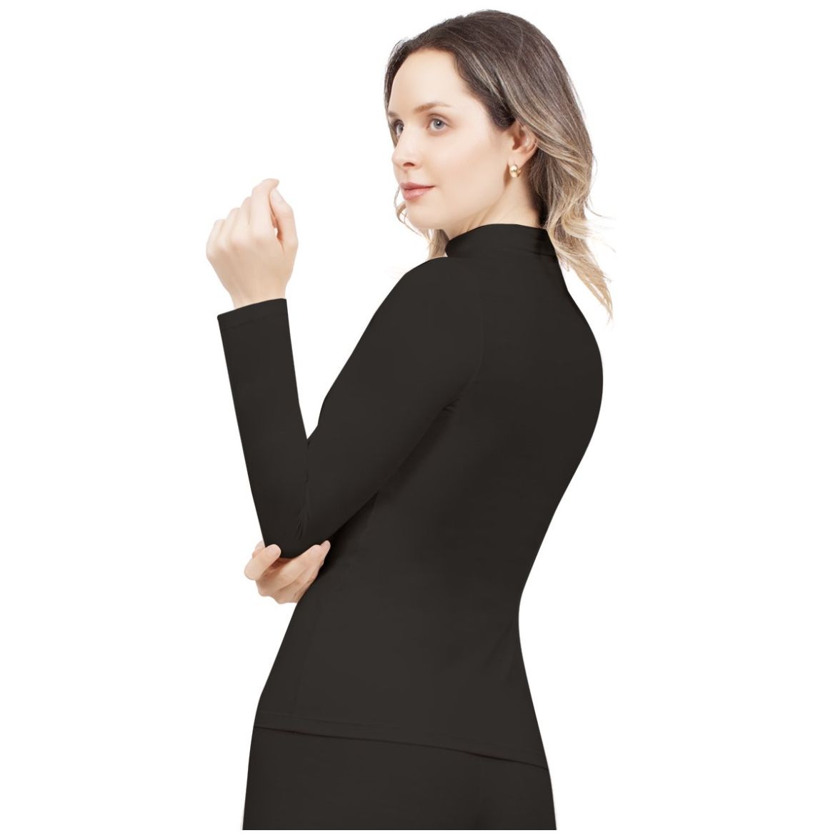 Playera Térmica con Manga Larga para Mujer Body Control