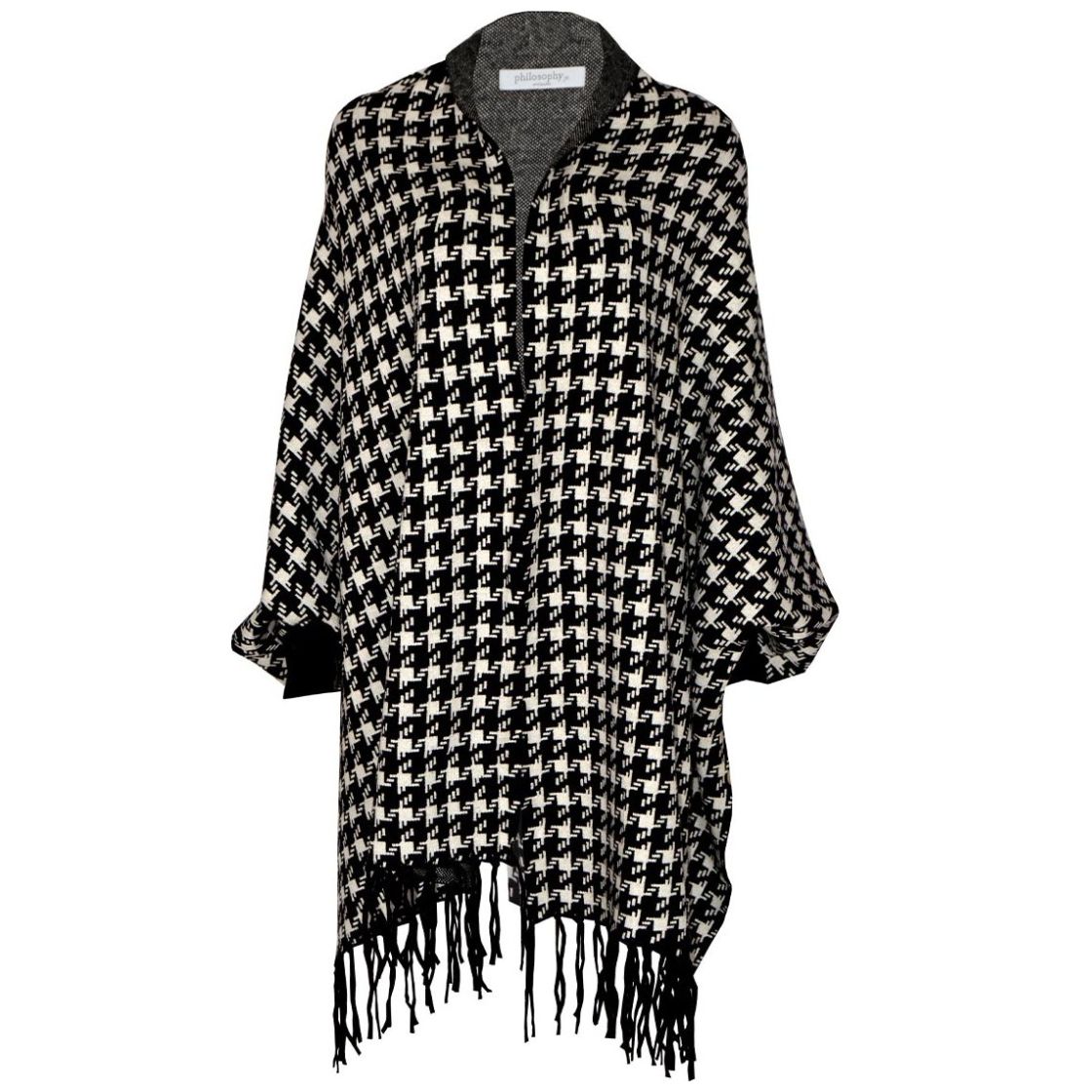 Poncho con Flecos Philosophy Woman para Mujer