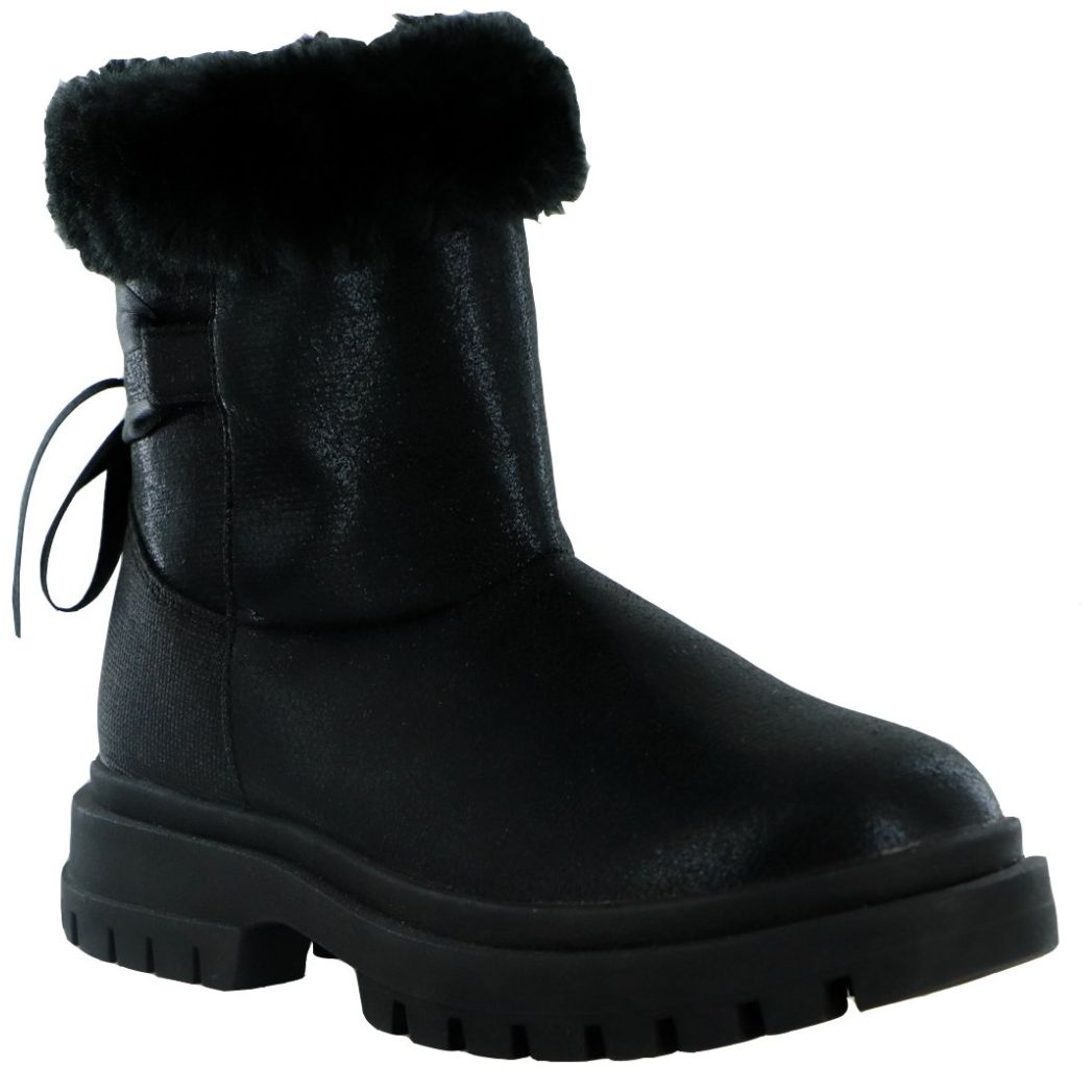 Bota con Peluche 18-23 Negro Bambino para Niña