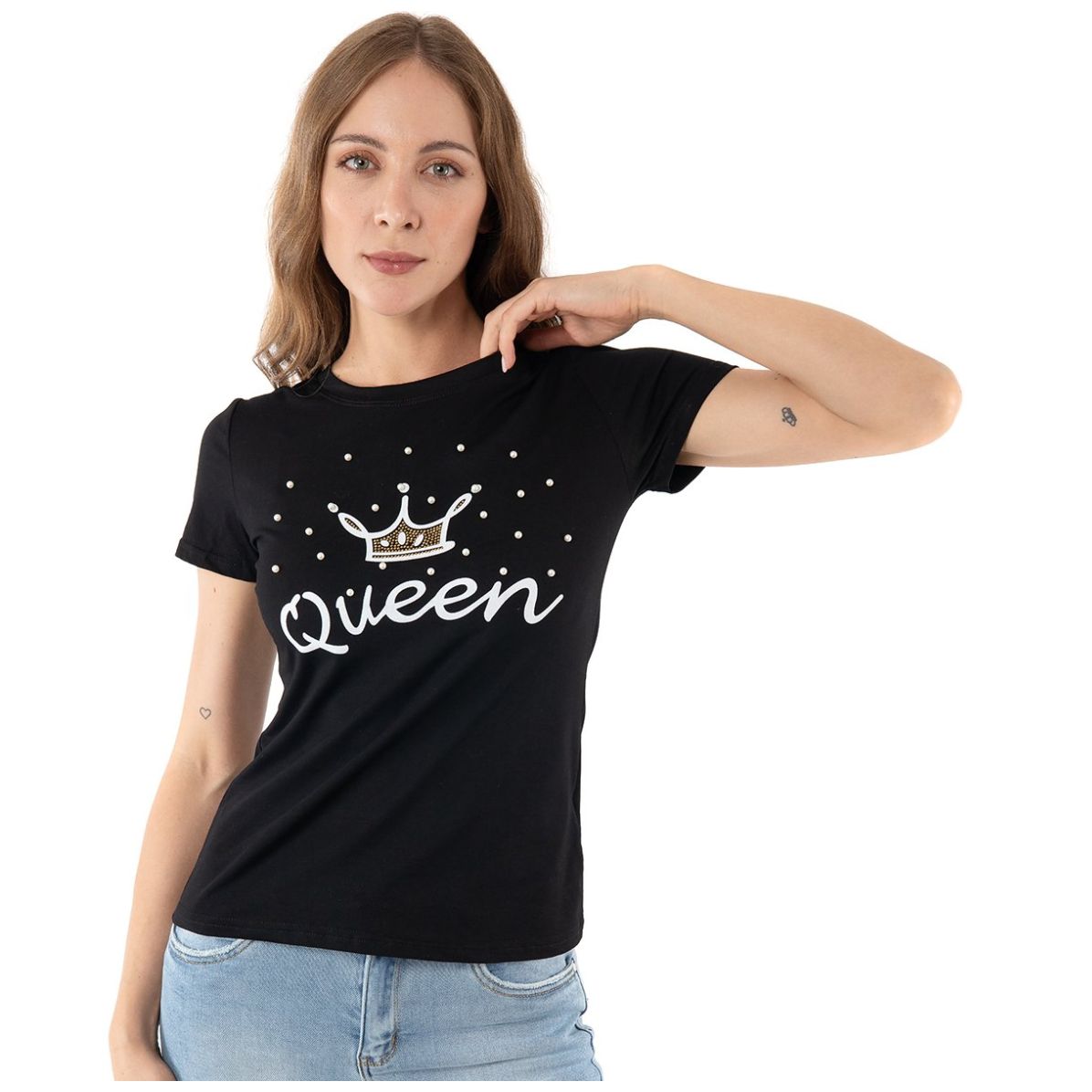 Playera con Estampado para Mujer Juniors Studio si