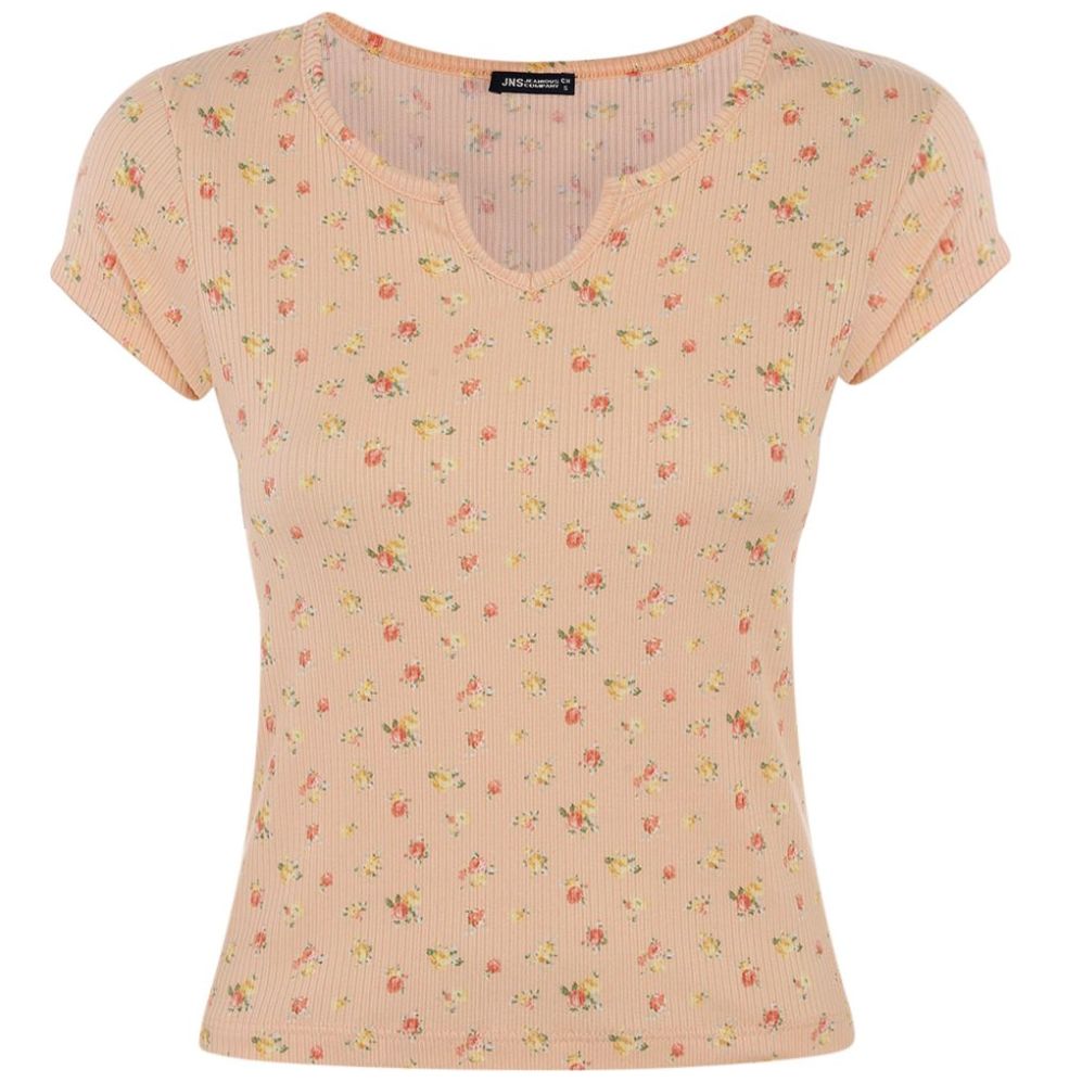 Playera Estampada de Flores para Mujer Juniors Jeanious