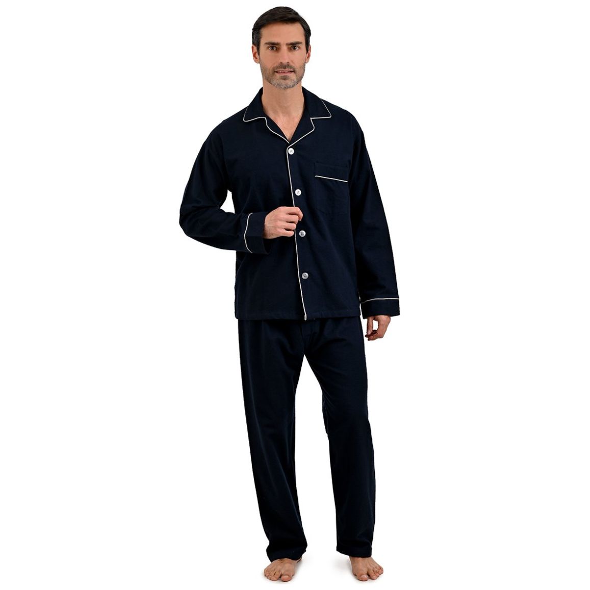 Pijama de Algodón con Botones para Hombre Carlo Corinto