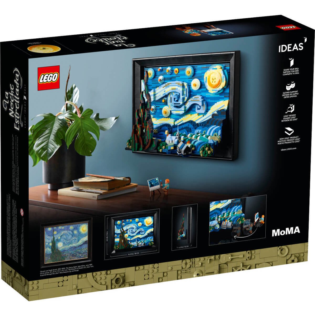 Ideas Vincent Van Gogh: la Noche Estrellada; Diseño de Interiores Lego®