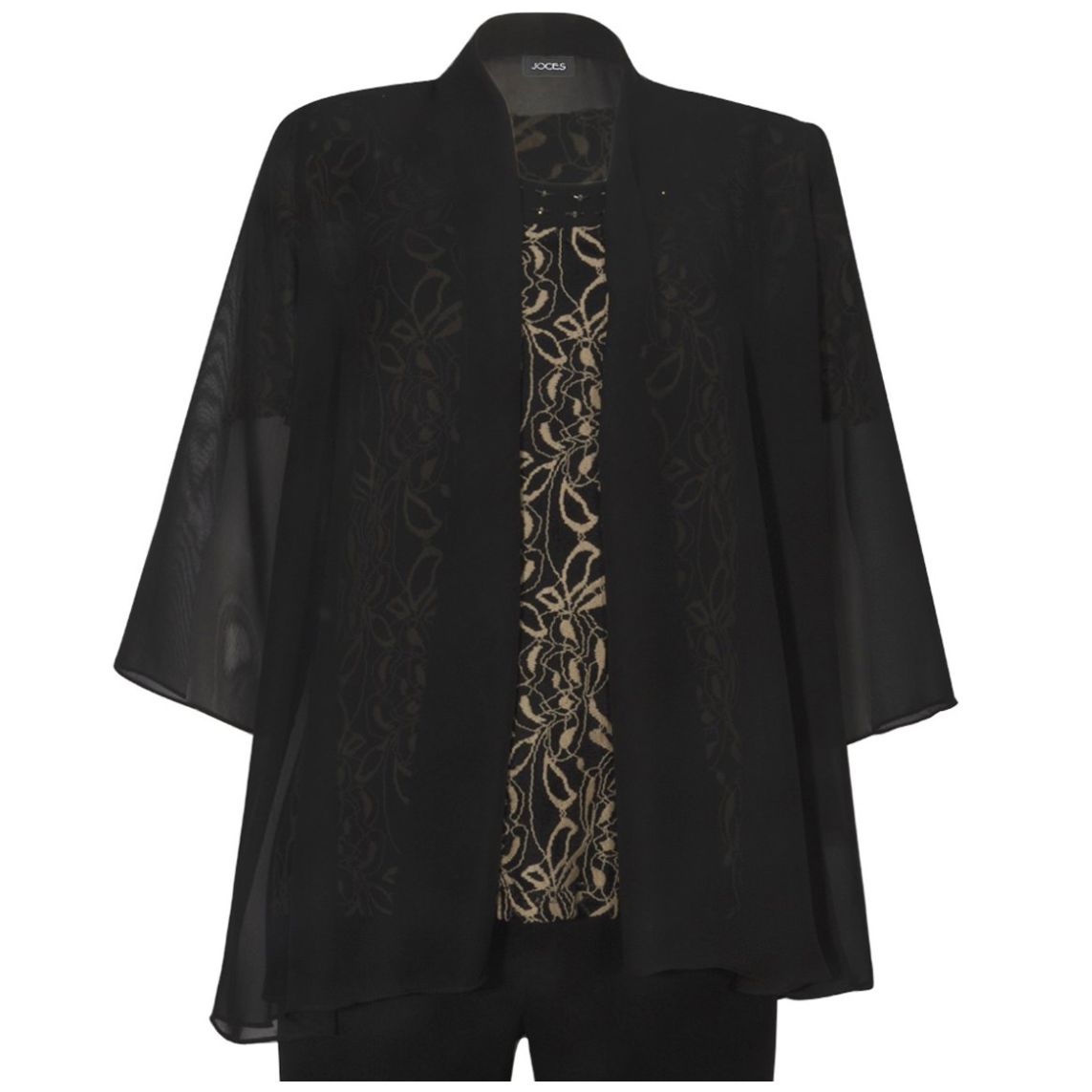 Conjunto 3 Pz Saco Tipo Gasa, Top Y Pantalón para Mujer Joces