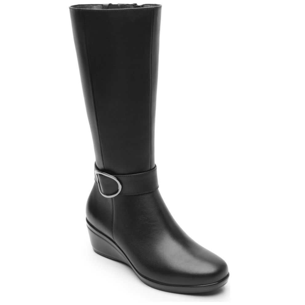 Bota Alta Negro para Mujer Flexi