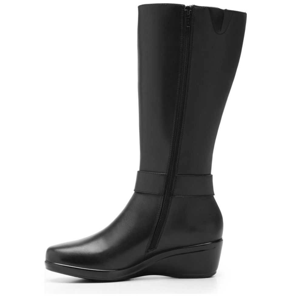 Bota Alta Negro para Mujer Flexi
