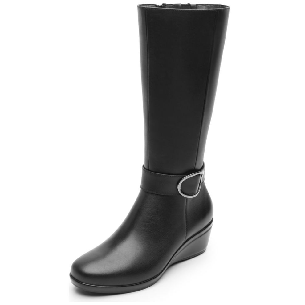 Bota Alta Negro para Mujer Flexi