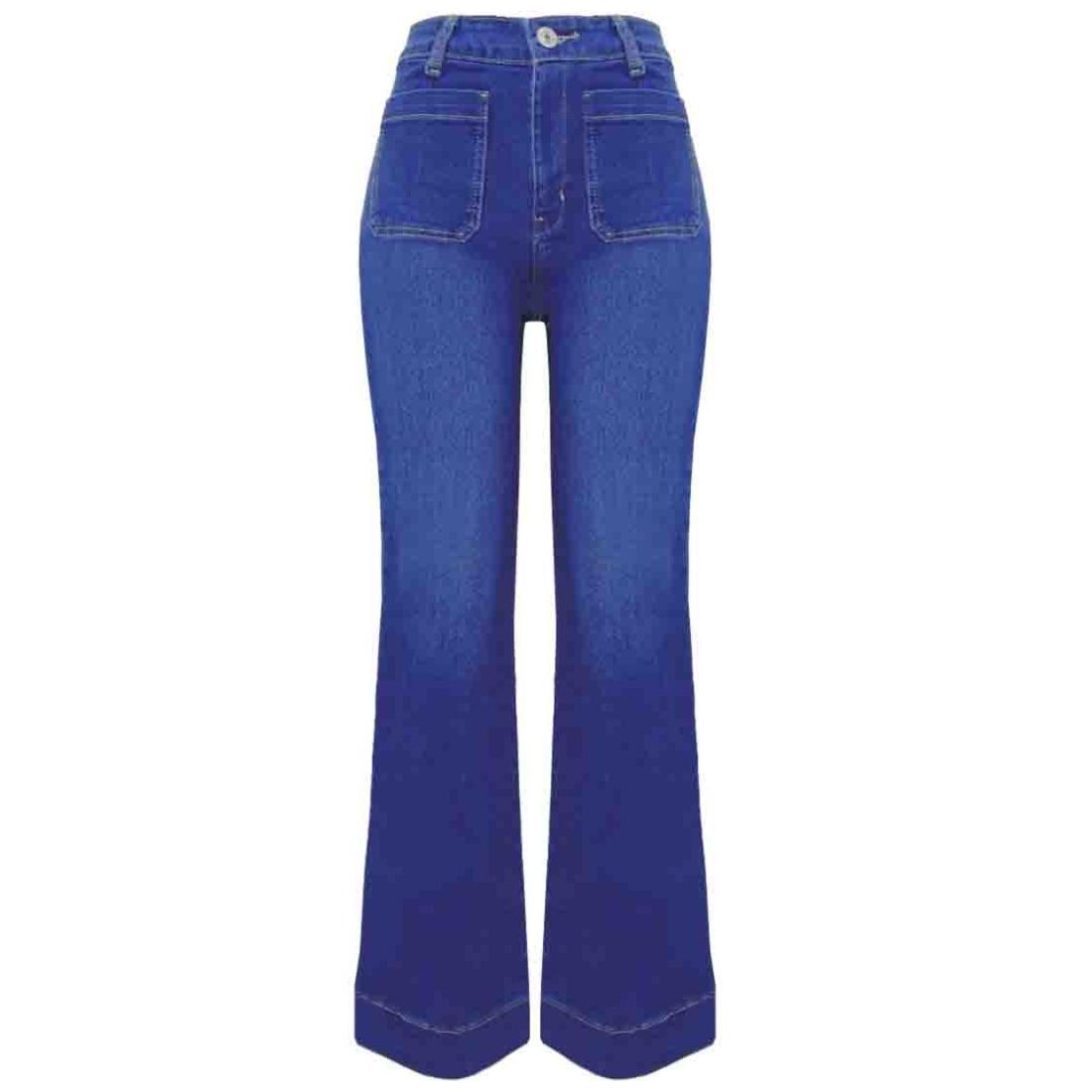 Jeans Berona Wide Leg para Mujer Petite