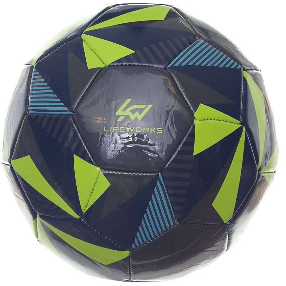 Balón Futbol Negro Verde Lfw Lifeworks