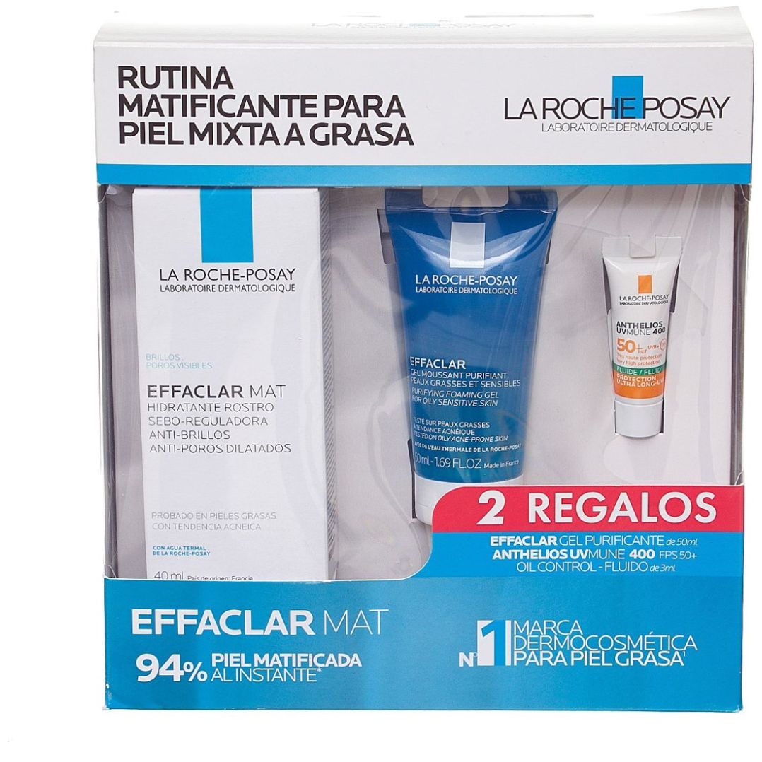 Kit Effaclar Mat Poros Dilatados con Efecto Mate la Roche Posay