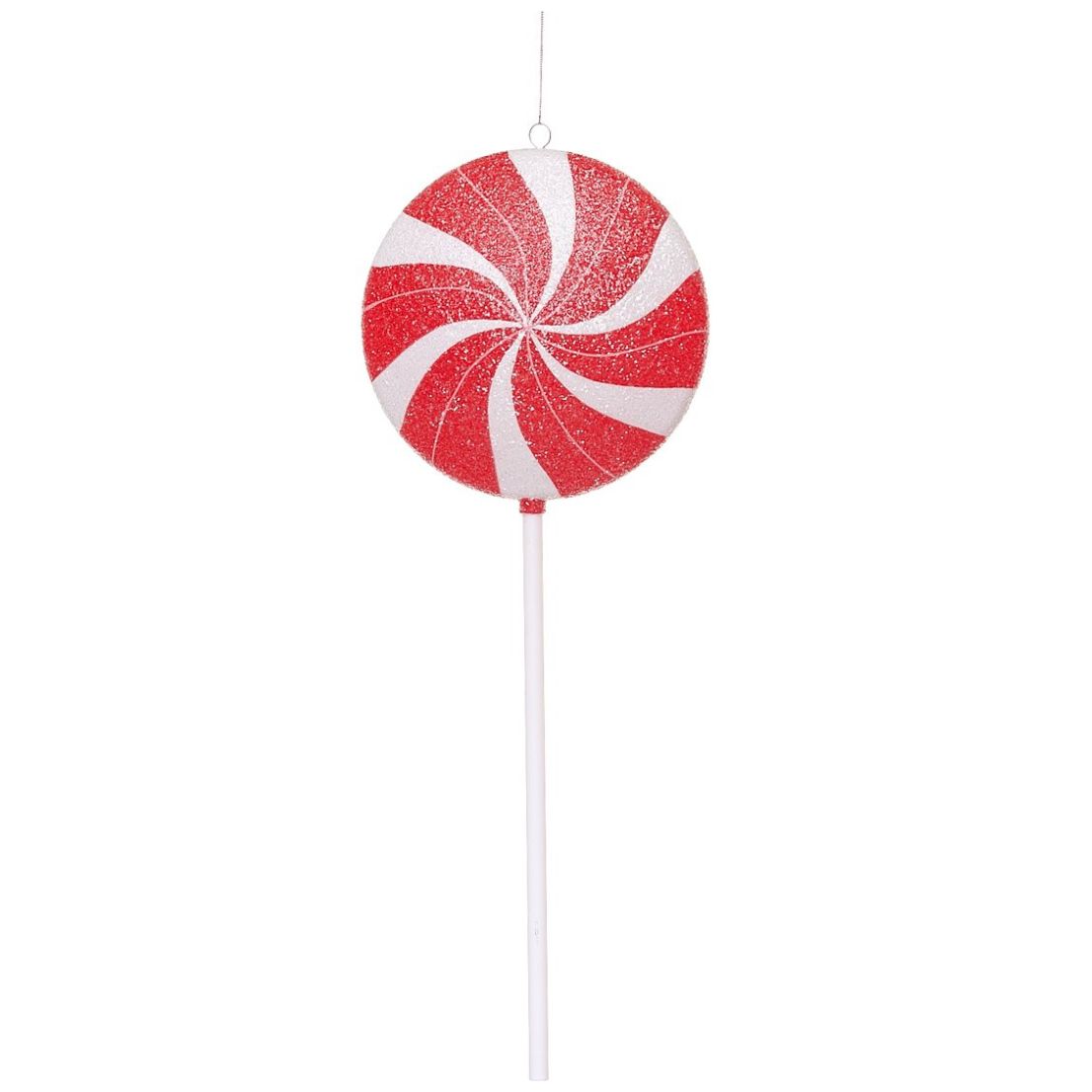 Colgante Paleta Candy Espiral Rosa Y Blanco 60 Cm  Regency