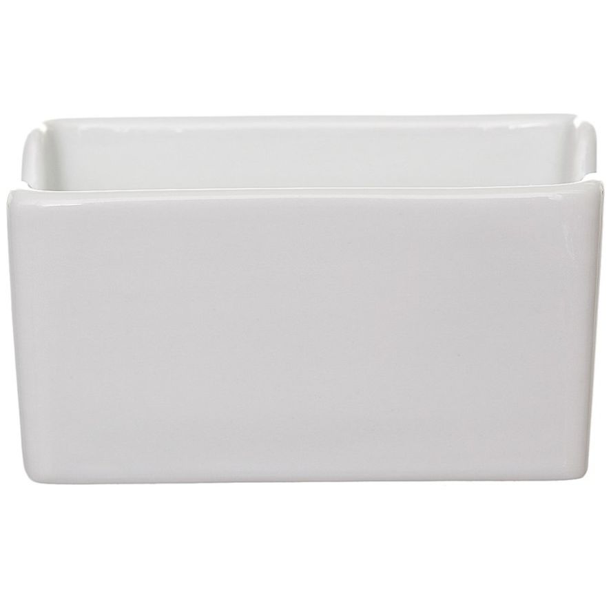 Porta Sobres Rectangular Porcelana Blanco Chefmaker