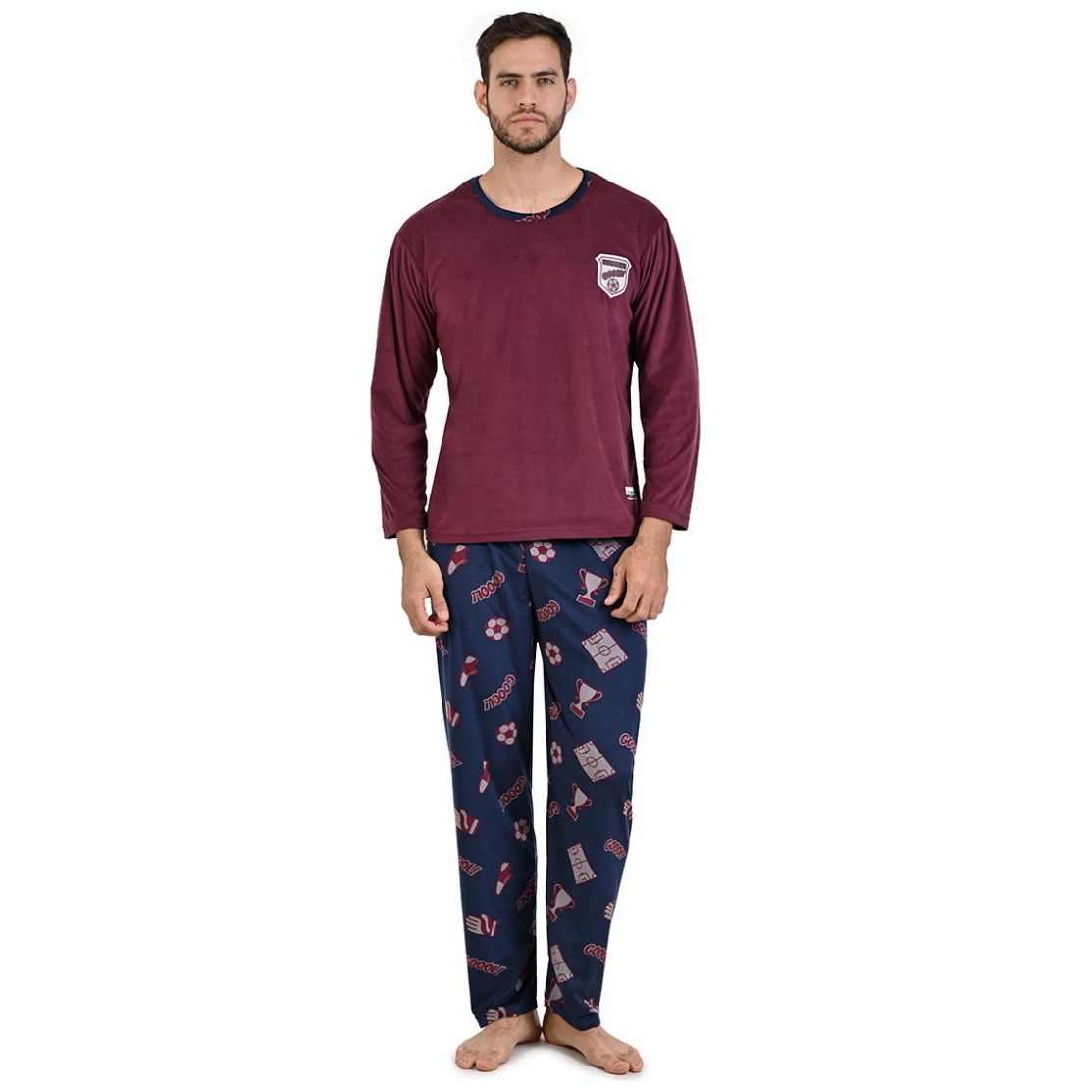 Conjunto Pijama Diseño de Fútbol para Hombre Star West