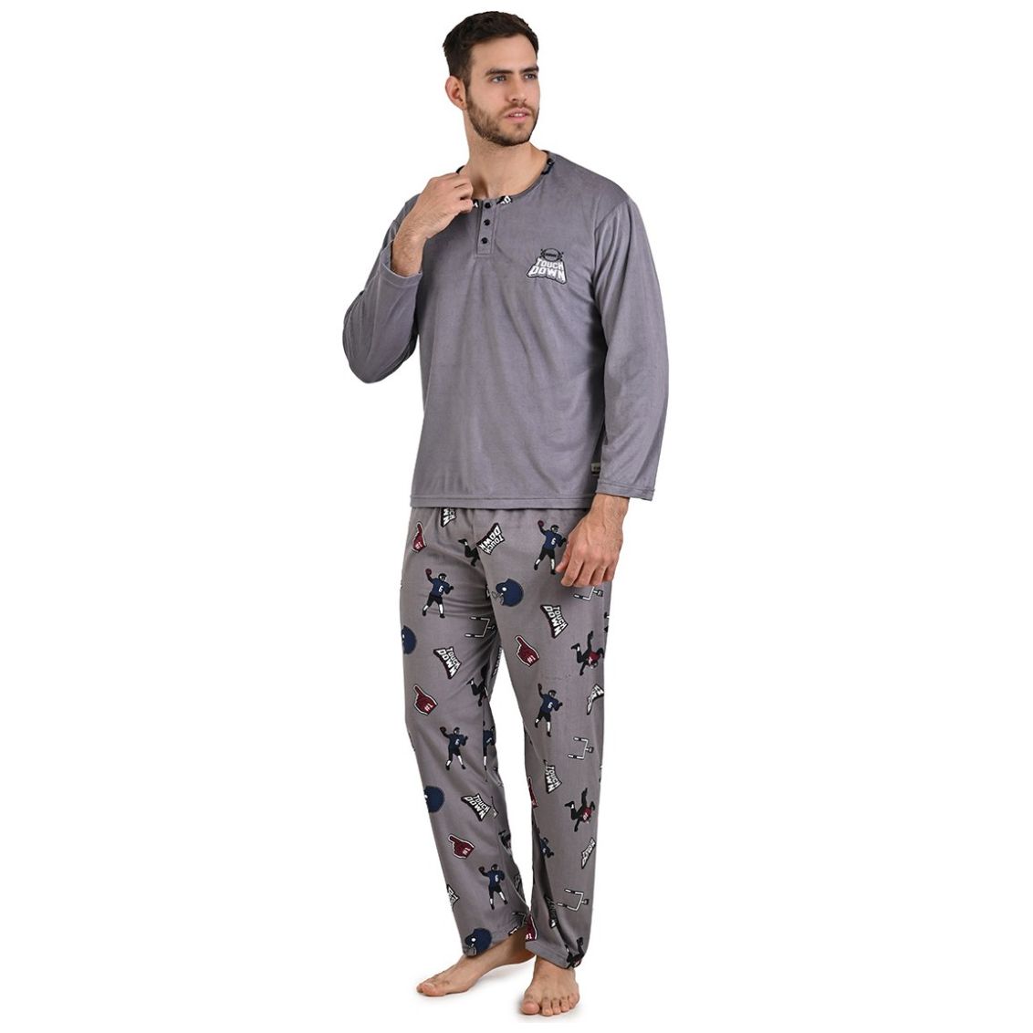 Conjunto Pijama Diseño de Beisbol para Hombre Star West