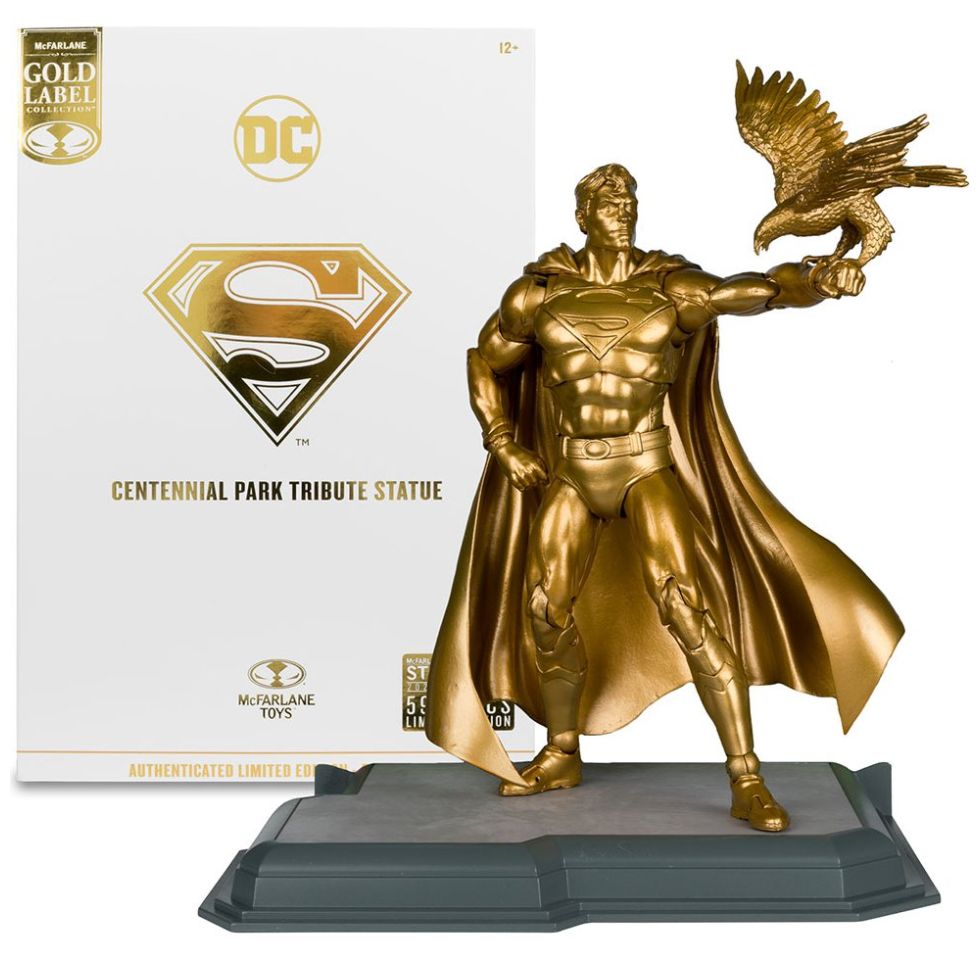 Dc Multiverse 7In - Superman With Eagle (Gold/bronze)(Gold Label) Spin Master