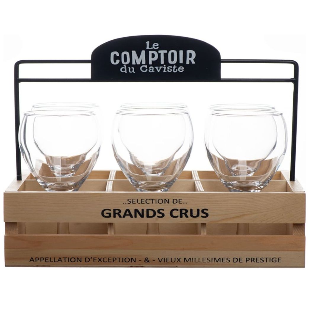 Set 6 Piezas de Copas y Canasta Home & Details