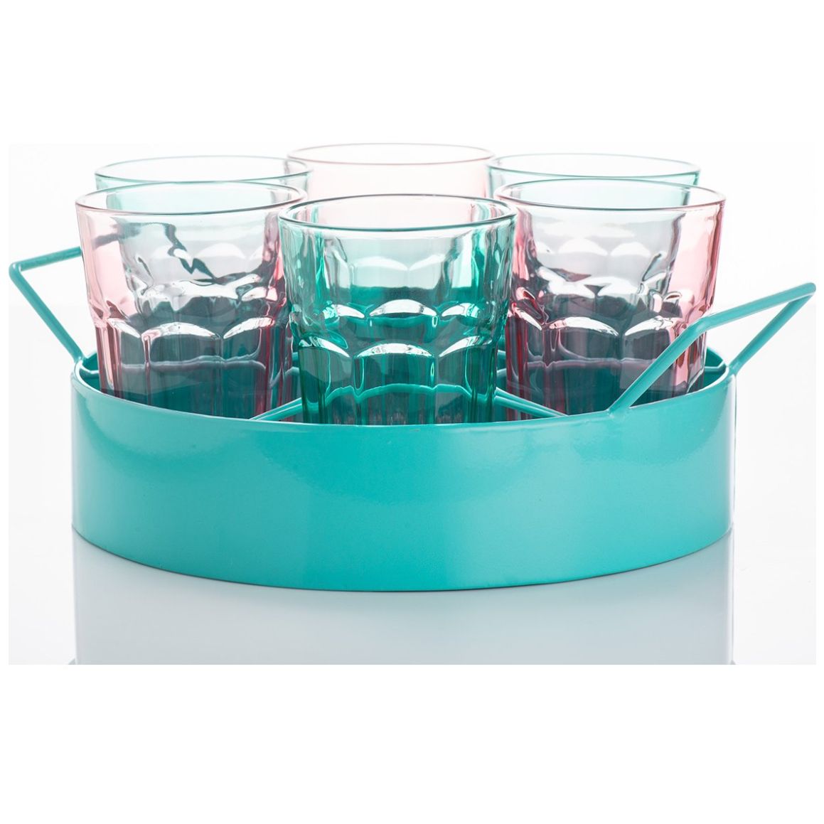 Set 6 Piezas Vasos y Base Home & Details