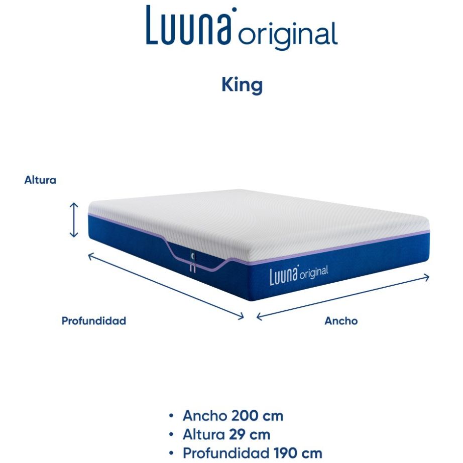 Colchón de Caja King Size Original Firme Luuna