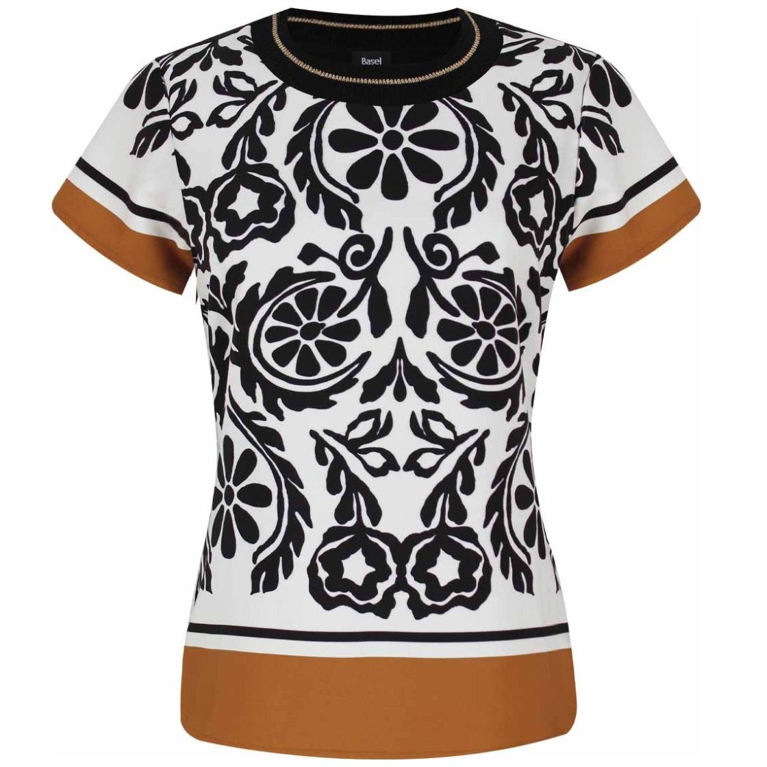 Blusa Estampado Mosaico Floral con Cárdigan para Mujer Basel