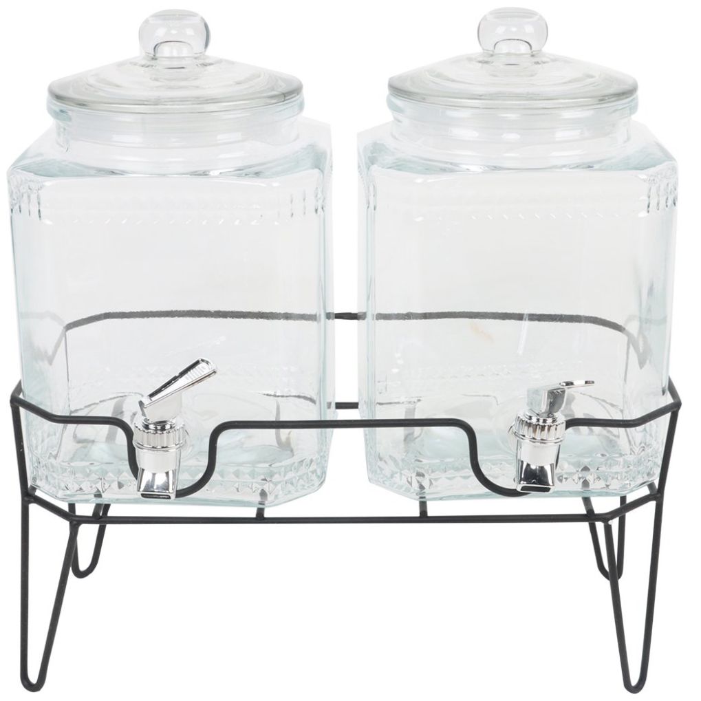 Set 2 Dispensadores con Tapa Base Hierro Home&details