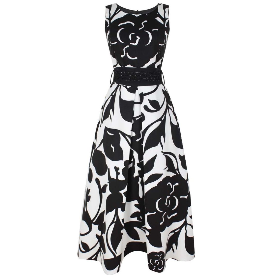 Vestido Corte Princesa Estampado Maxi Floral para Mujer Basel