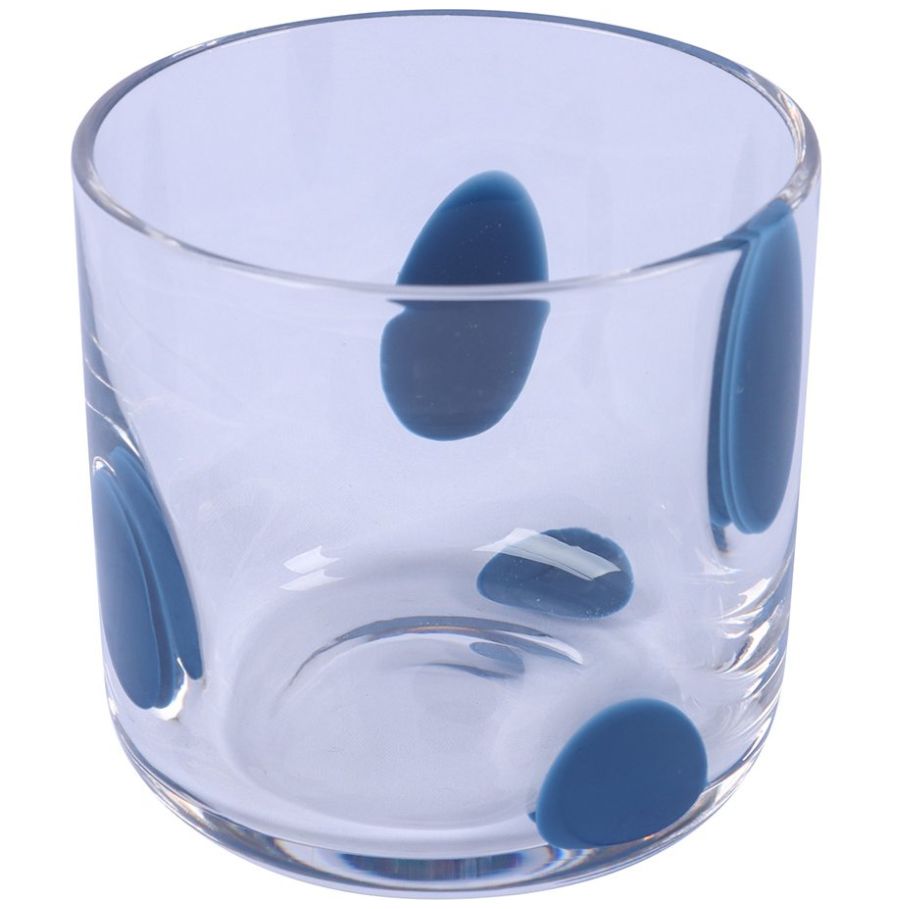 Vaso Dof Puntos Azul Oscuro 250 Ml Home&details