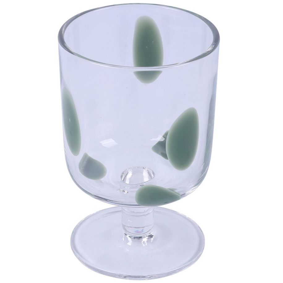 Vaso Puntos Verdes  300 Ml Home&details