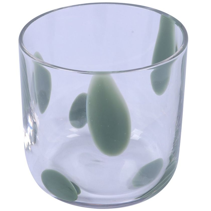 Vaso Dof Puntos Verde 250 Ml Home&details