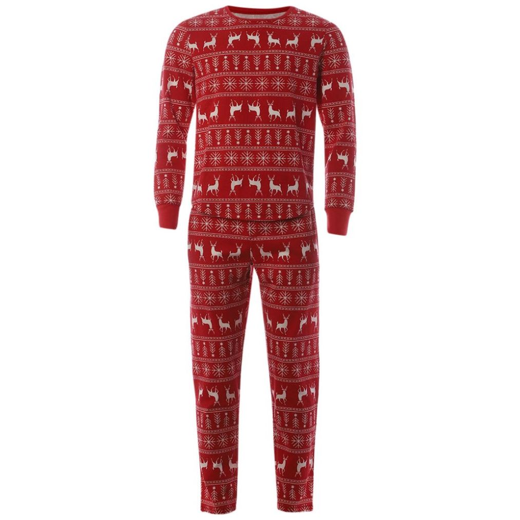 Pijama Navideña con Patrón de Renos para Hombre Jeanious