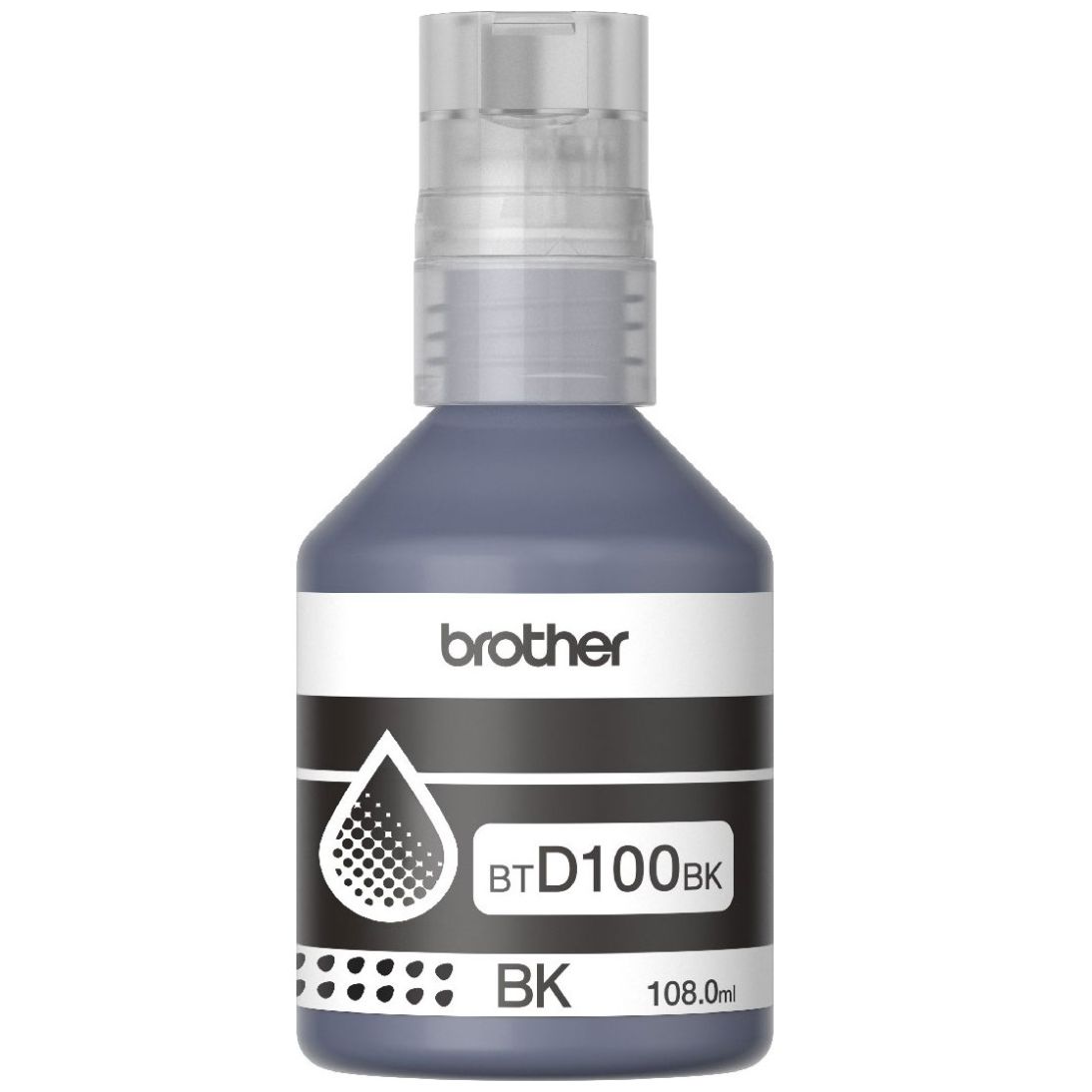 Botella de Tinta Brother Negro Btd100Bk