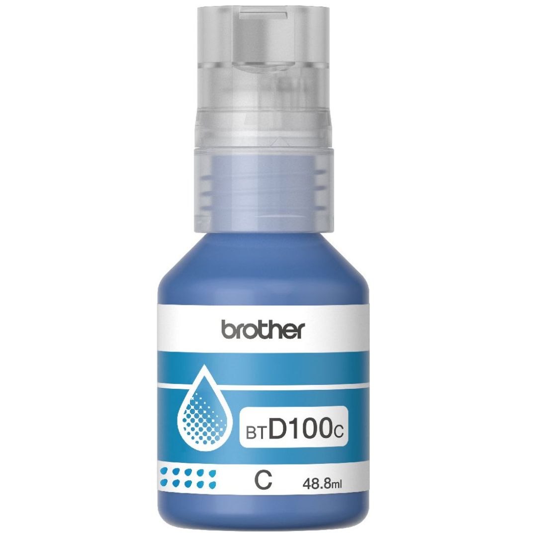 Botella de Tinta Brother Cian Btd100C