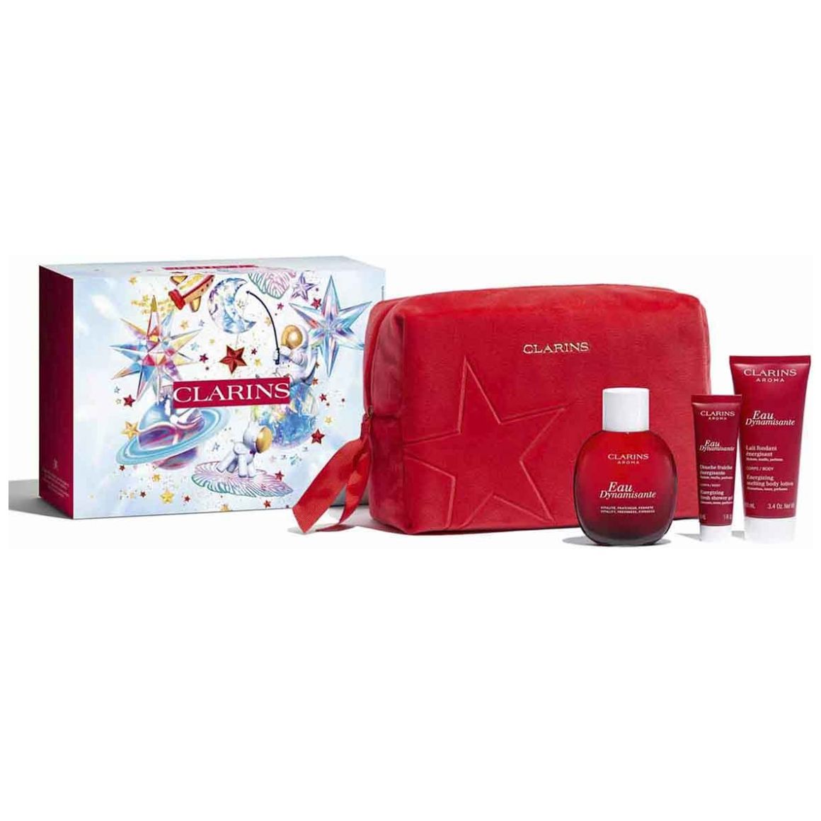 Set de Navidad- Colección Esenciales Eau Dynamisante Clarins