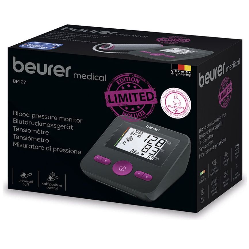 Monitor de Presión Arterial con Brazalete Bm27 Beurer