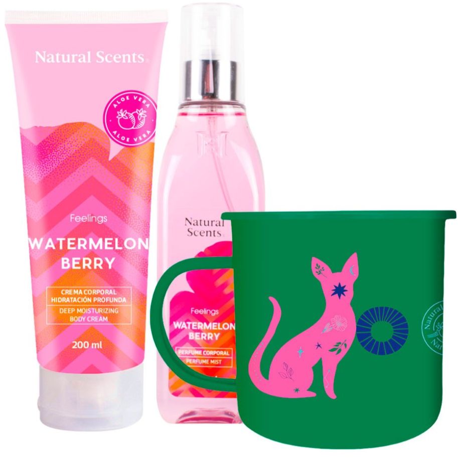 Taza Duo Watermelon Berry 2 Pz Ns Navidad Natural Scents