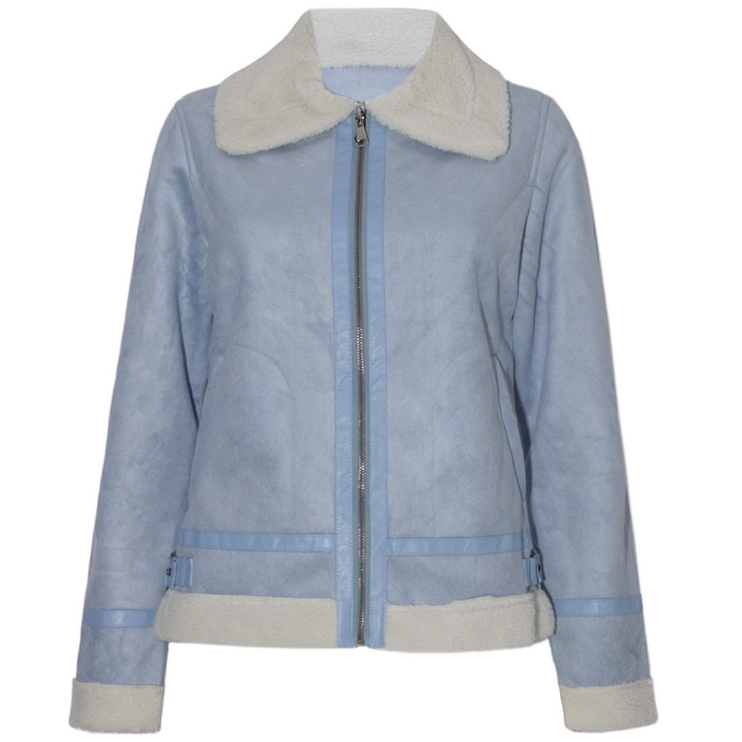 Chamarra Chaqueta Corta para Mujer Juniors Blu Grey