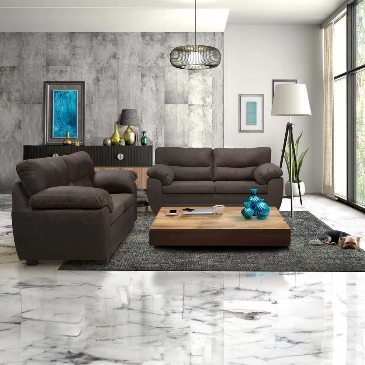 Love Seat Libia Artaban Chocolate de Elite Artaban