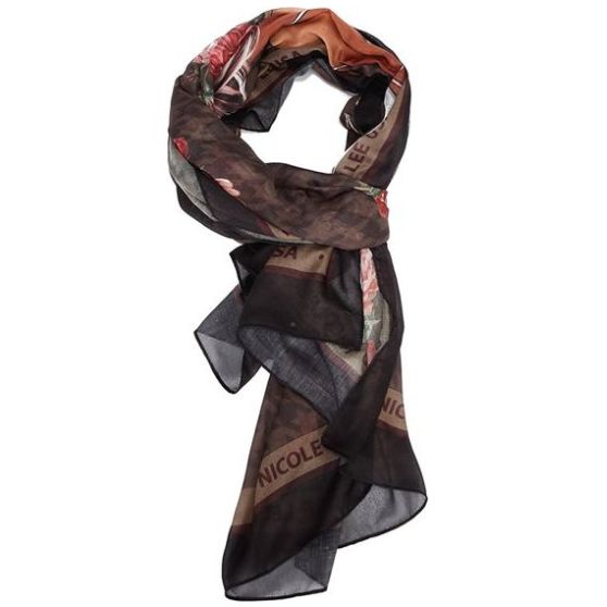 Pashmina Negra para Mujer Nicole Lee