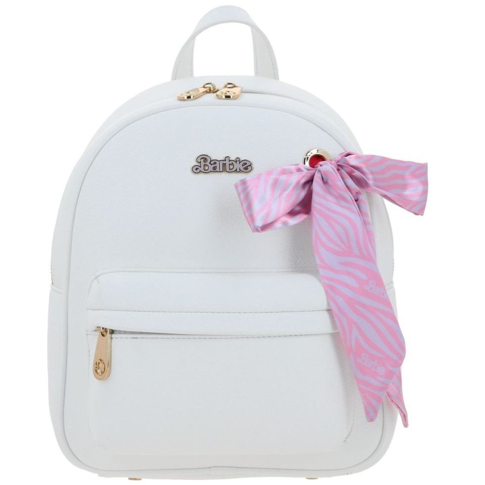 Bolso Blanco Backpack para Mujer Barbie By Gorett