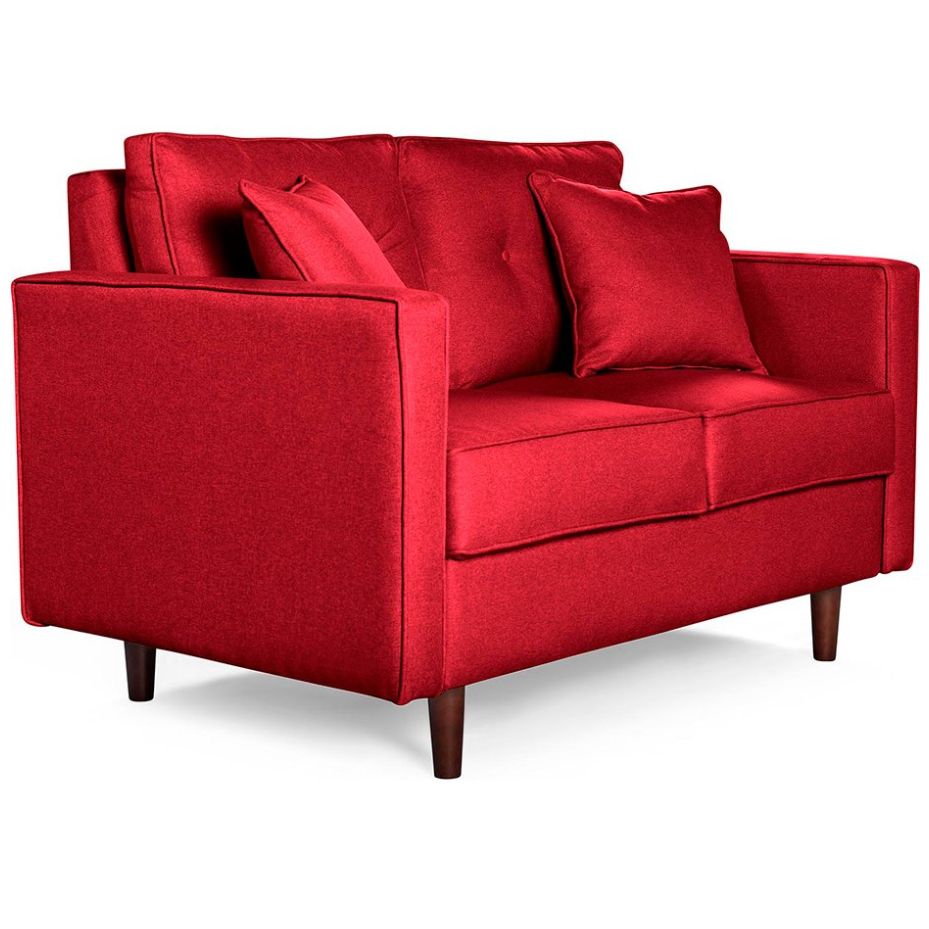 Sofá Love Seat Marzana Rojo Makora