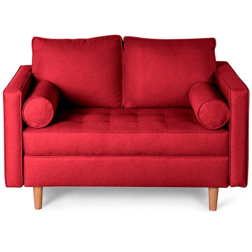 Sofá Love Seat Fallon Rojo Makora